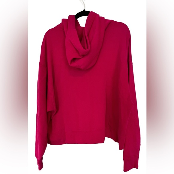Old Navy Cropped Pullover Hoodie, Size XXLT (20), Berry Fine - Picture 3 of 6